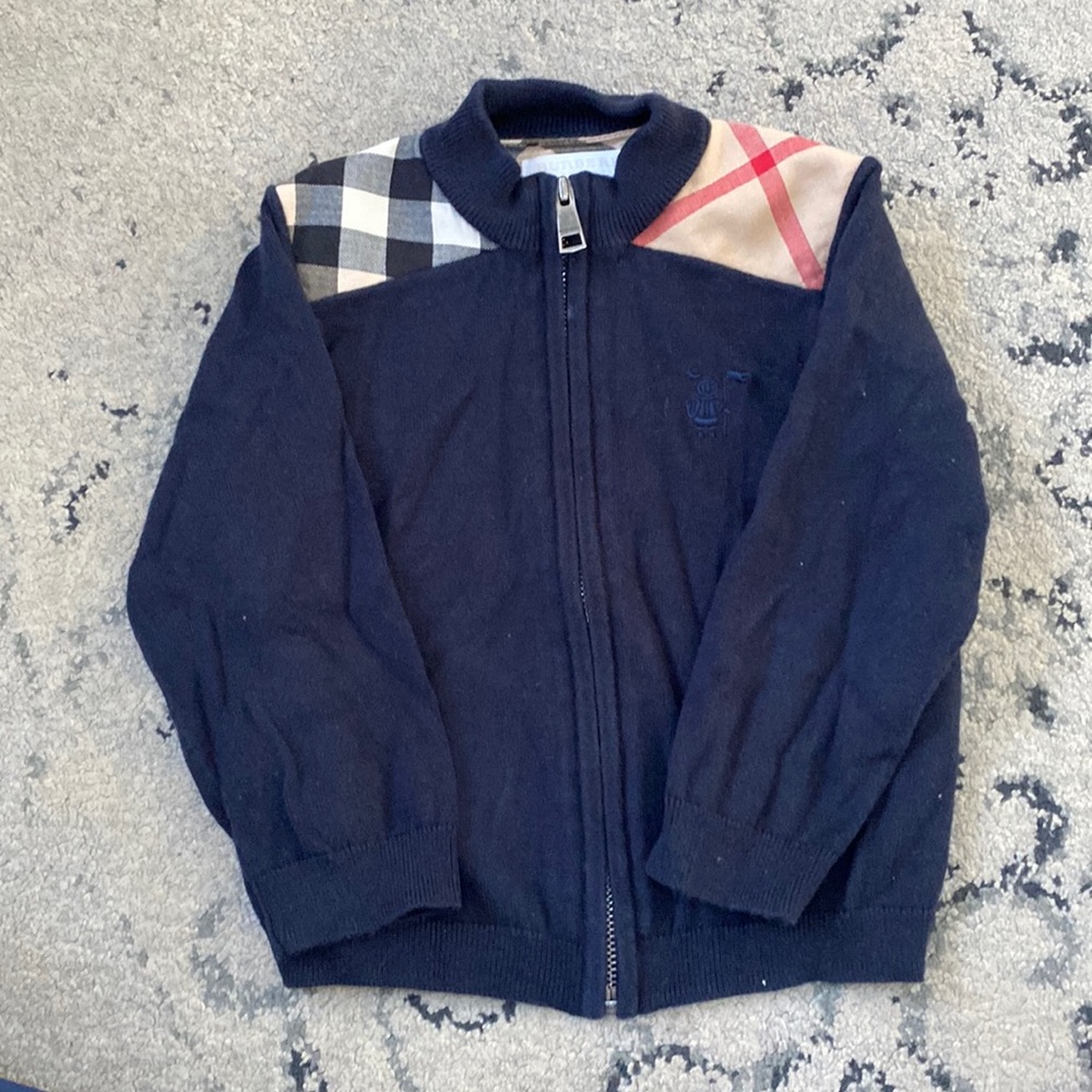 Burberry  zip up sweater